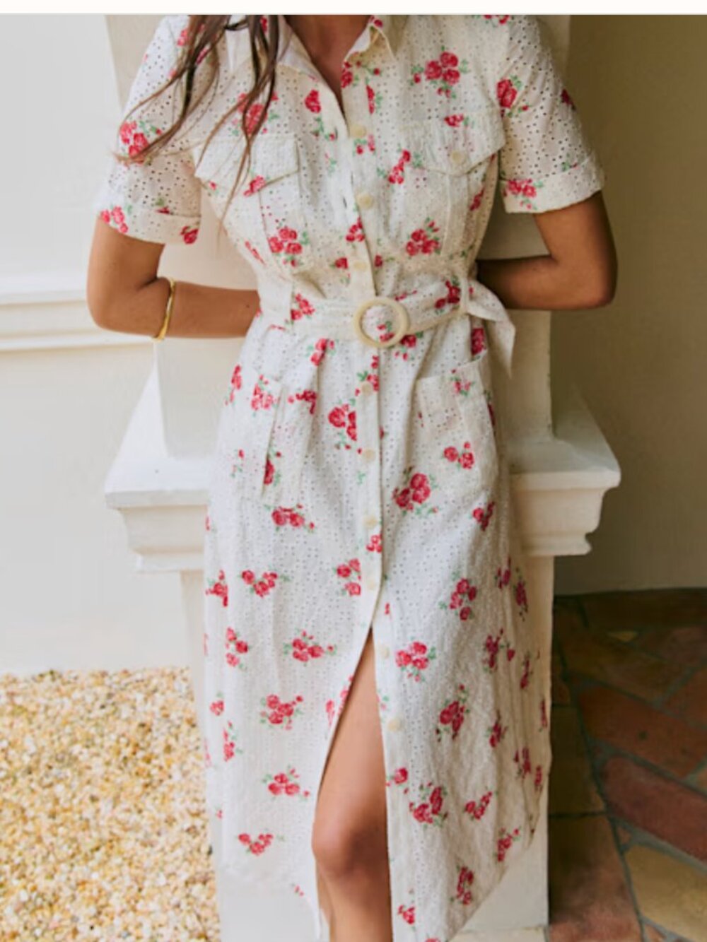 Like New Sezane Raquel Dress Rosa Corail Print - Size 2